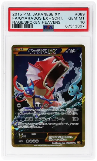 2015 Rage of the Broken Heavens - Xy9 Japanese 1st Edition Gyarados Ex #89 PSA 10 graded card