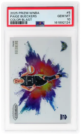 2025 Panini Prizm WNBA Color Blast Prizm Paige Bueckers #5 PSA 10 graded card