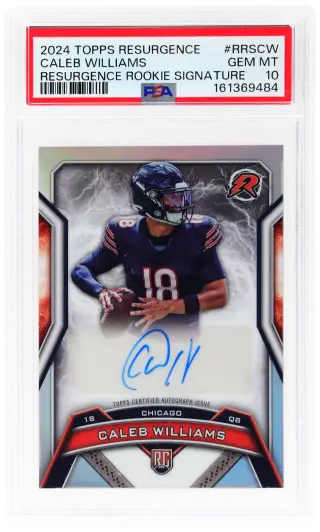 2024 Topps Resurgence Resurgence Rookie Signature Caleb Williams #RRS-CW PSA 10 graded card