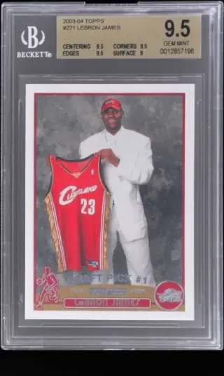 2003 Topps LeBron James #221 BGS 9.5 graded card