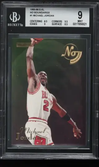 1995 Skybox E-XL No Boundaries Michael Jordan #1 BGS 9 MINT graded card