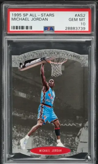 1995 SP All-Stars Die-Cut Michael Jordan #AS2 PSA 10 GEM MINT graded card