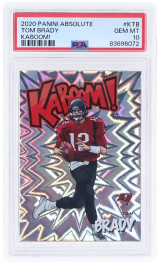 2020 Absolute Kaboom! Tom Brady #K-TB PSA 10 graded card
